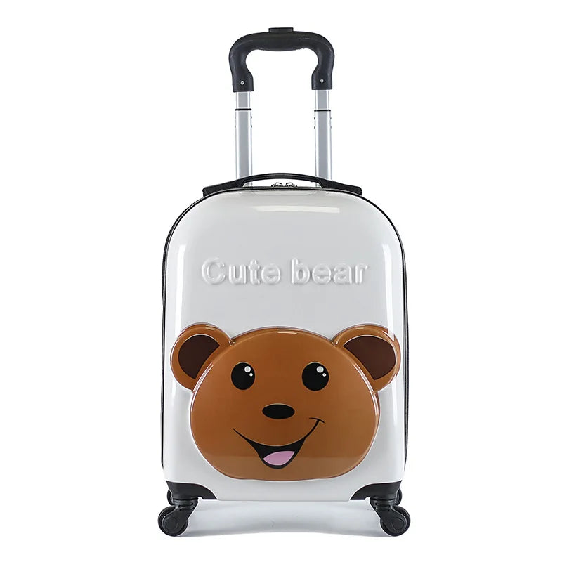 Cute 18” 3D Animal Kids Trolley Case – Spinner Suitcase
