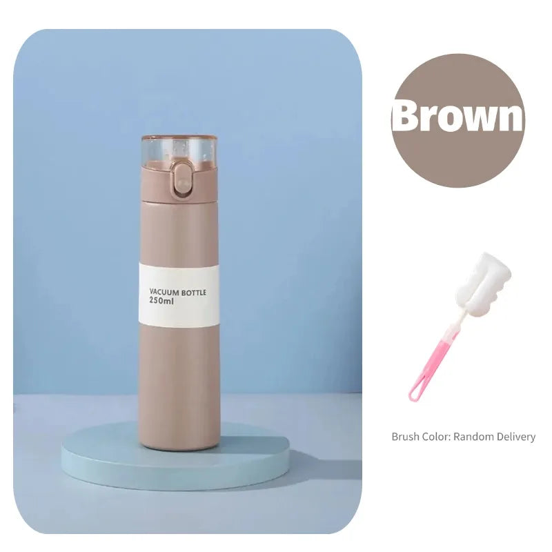 Mini Stainless Steel Travel Thermos with Straw – 150/250ml
