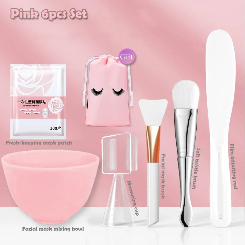 Skincare Mixing Bowl Set – Silicone Bowl with Brush & Spoon
