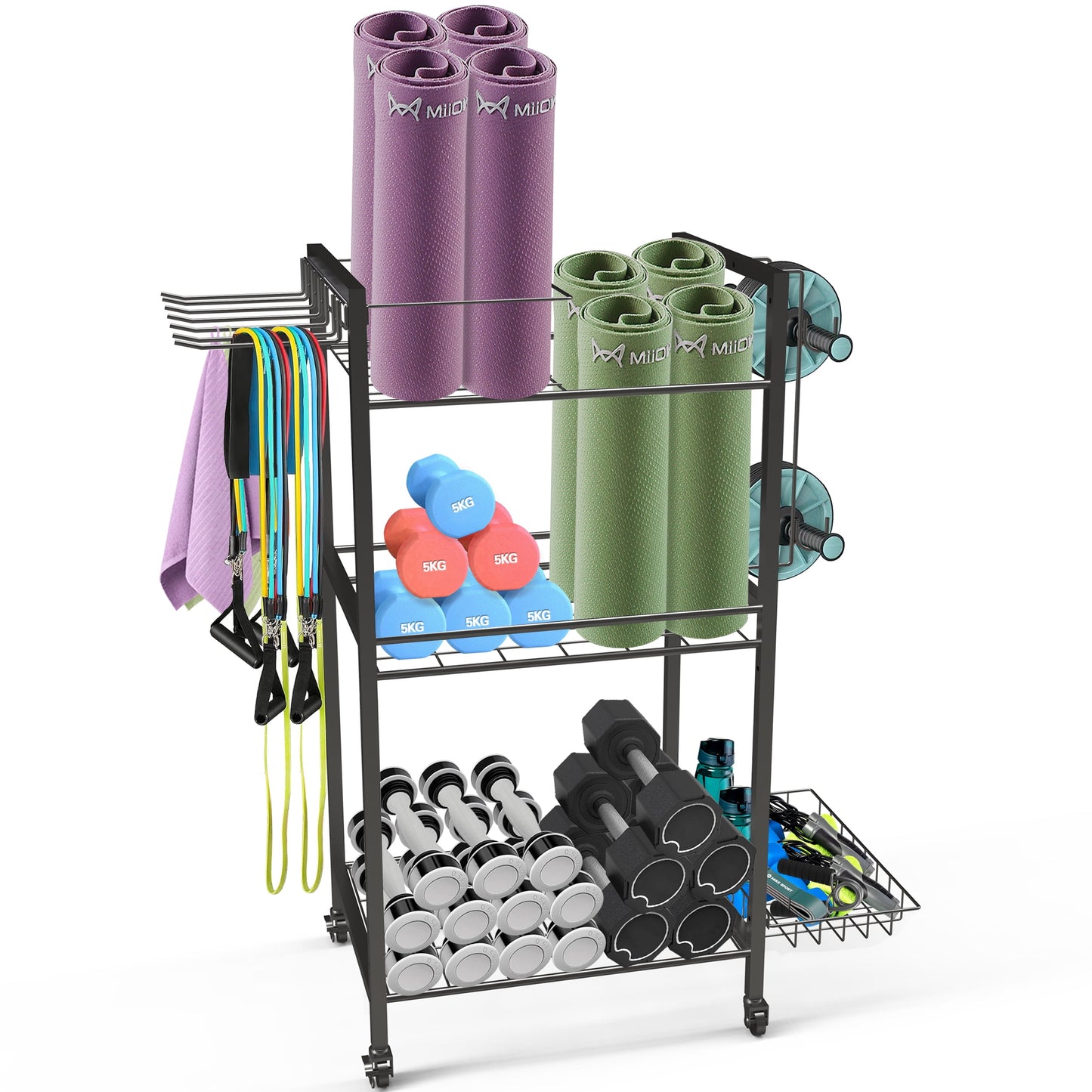 Yoga Mat Storage, Gym Equipment Storage