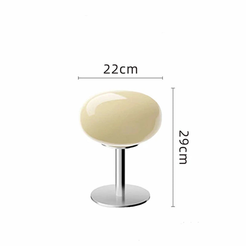 Italian Designer Glass Egg Tart Table Lamp