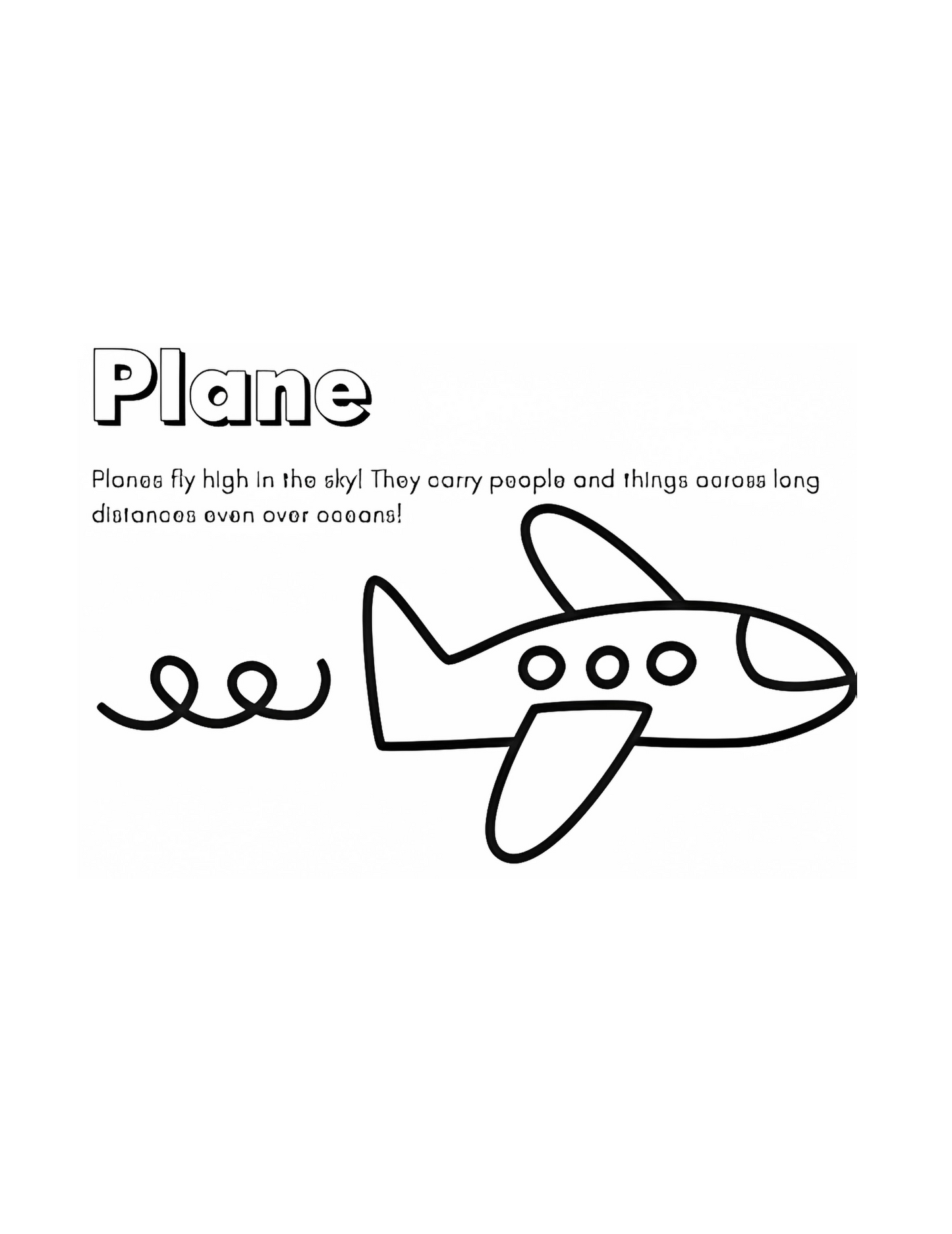Joyful Adventures Coloring Book All About Transportation