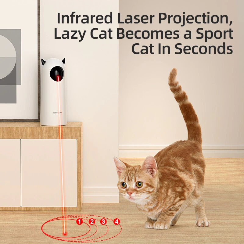 Automatic Cat Toys Interactive Smart Teasing Pet LED Laser