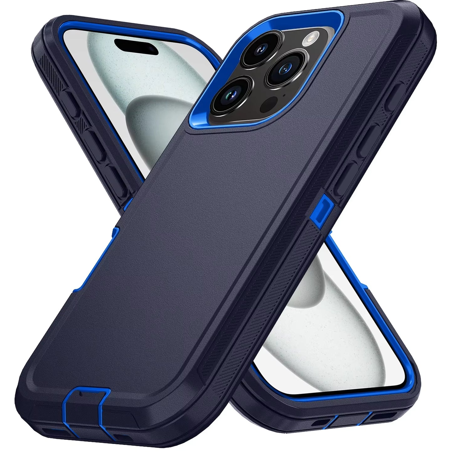 Shockproof Phone Case with Clip – Fits iPhone 15 to 16 Pro Max