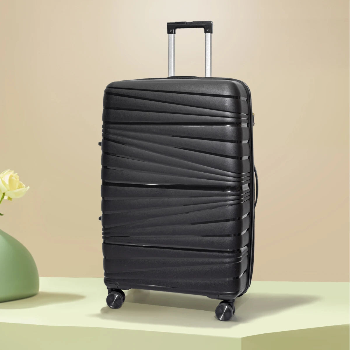 Lightweight Large-Capacity Trolley Suitcase with Durable Universal Wheels