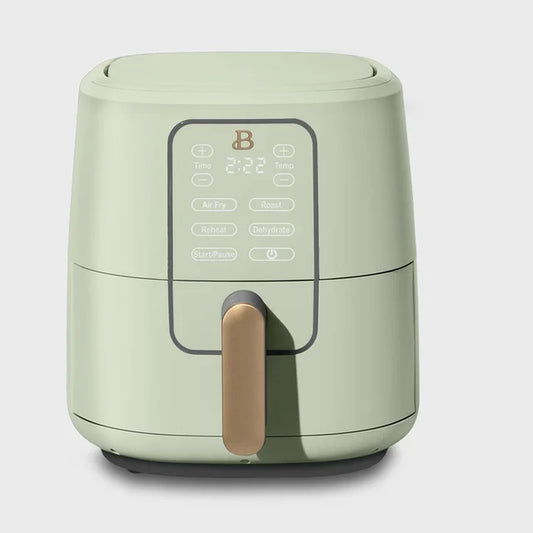 Oil-Free Air Fryer 6 Quart Screen Air Fryer, Black Sesame by Drew Barrymore