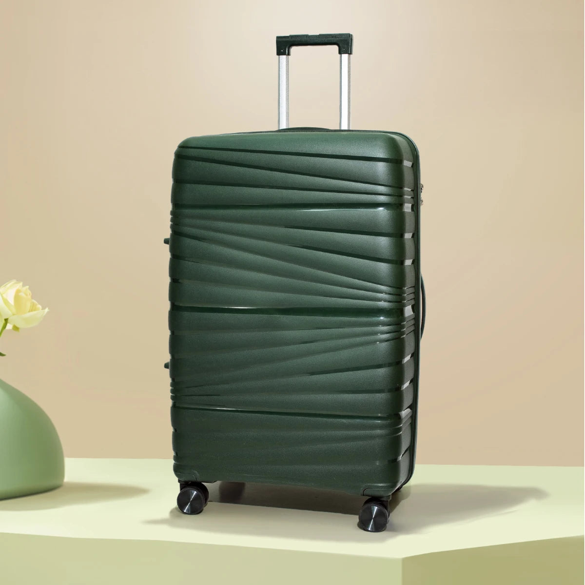 Lightweight Large-Capacity Trolley Suitcase with Durable Universal Wheels